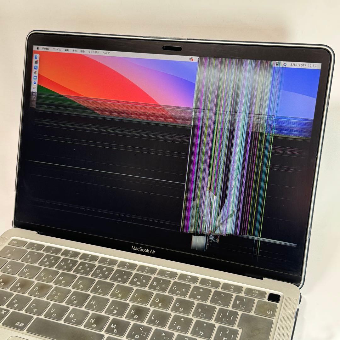 MacBook Air M1 16GB 512GB A2337 液晶割れ