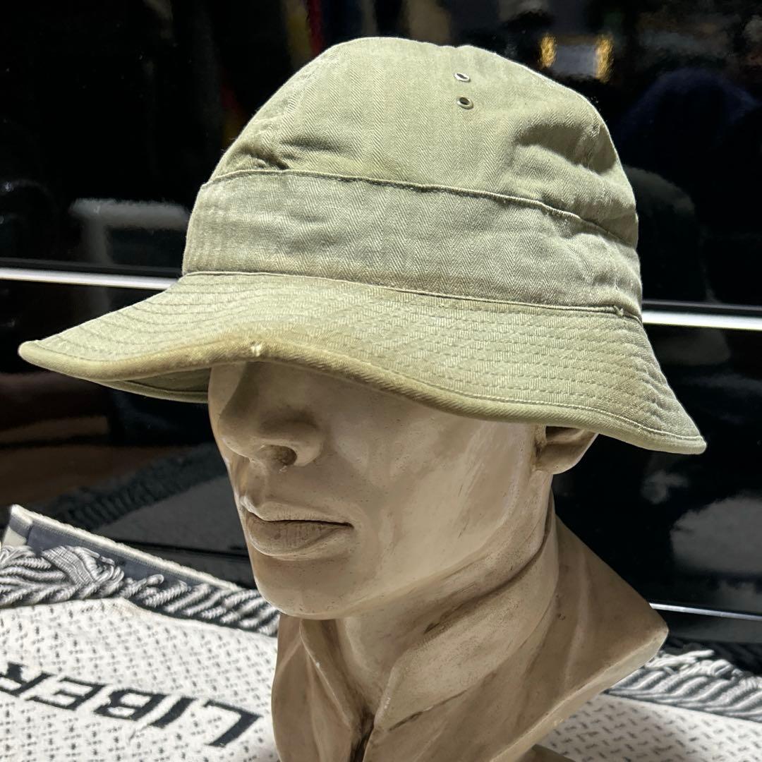 米軍実物 40年代 WW2 陸軍 HBT ヘリンボーン HAT US ARMY