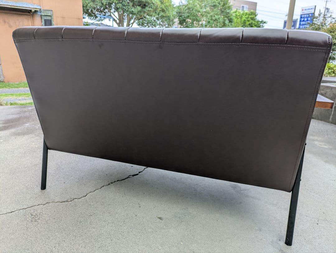 ニトリ ２人用ソファ ブラウン Nシールド 引取限定