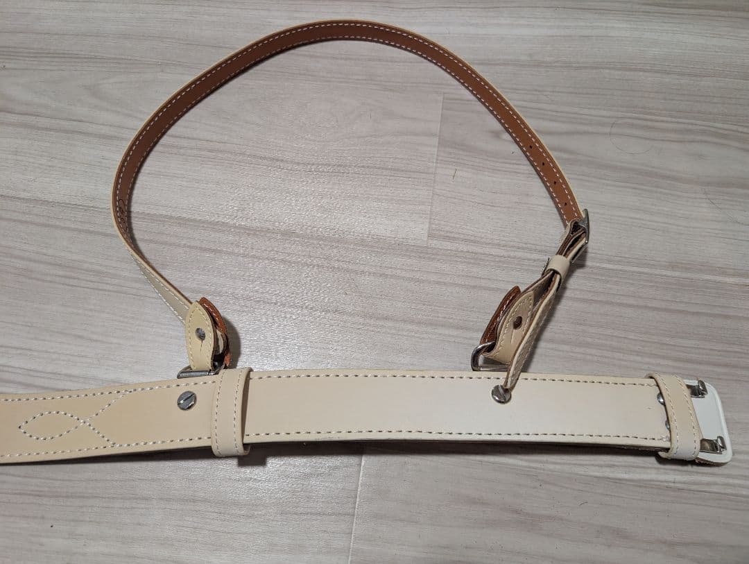 帯革　5号　白色（反射タイプ）　負革付き