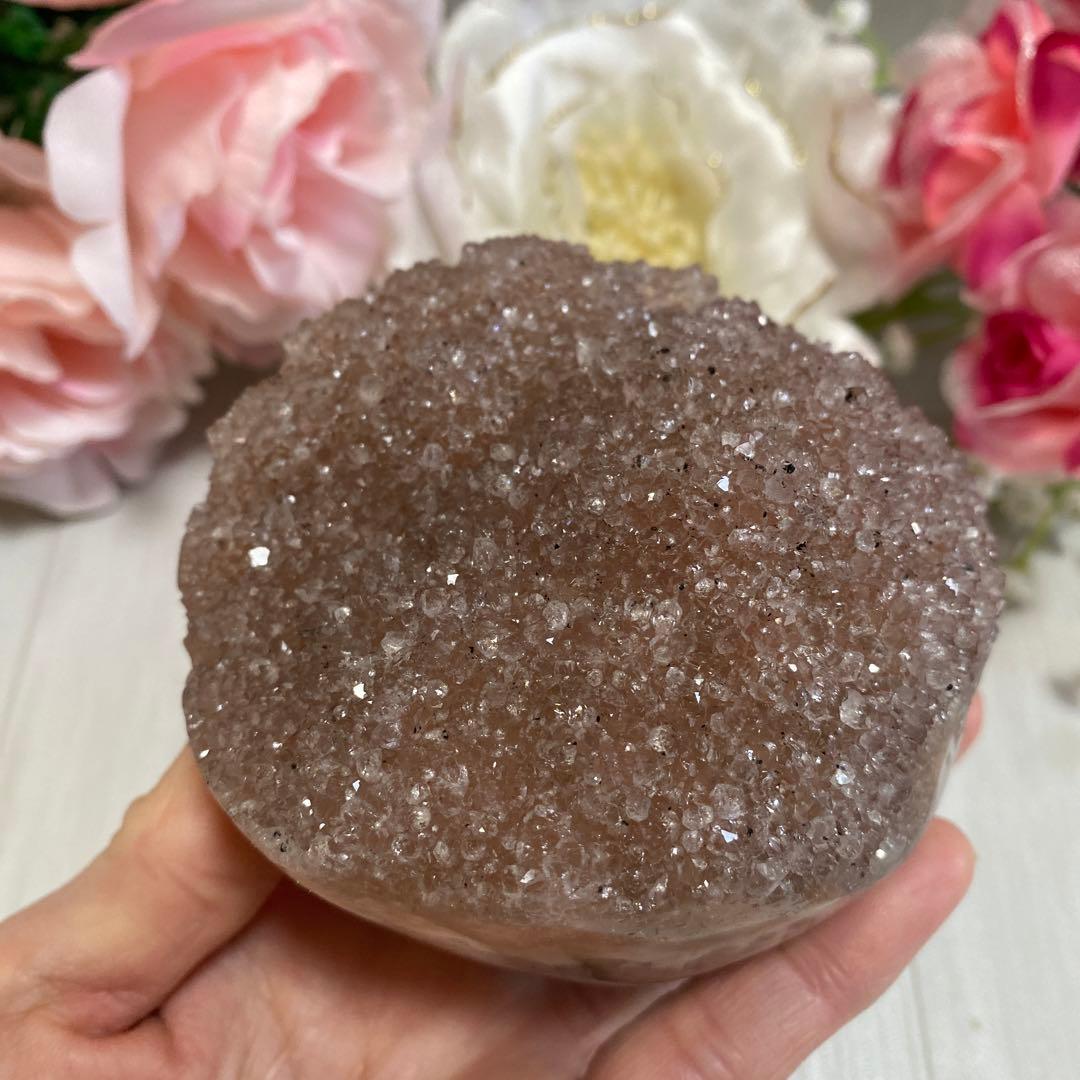 シュガーピンクアメジスト カップケーキ型 一点物