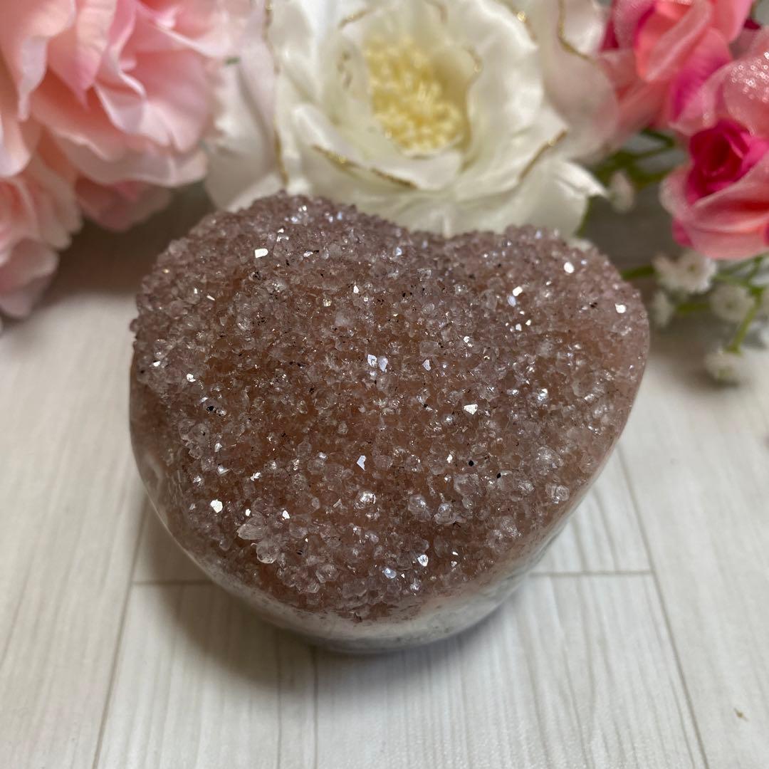 シュガーピンクアメジスト カップケーキ型 一点物