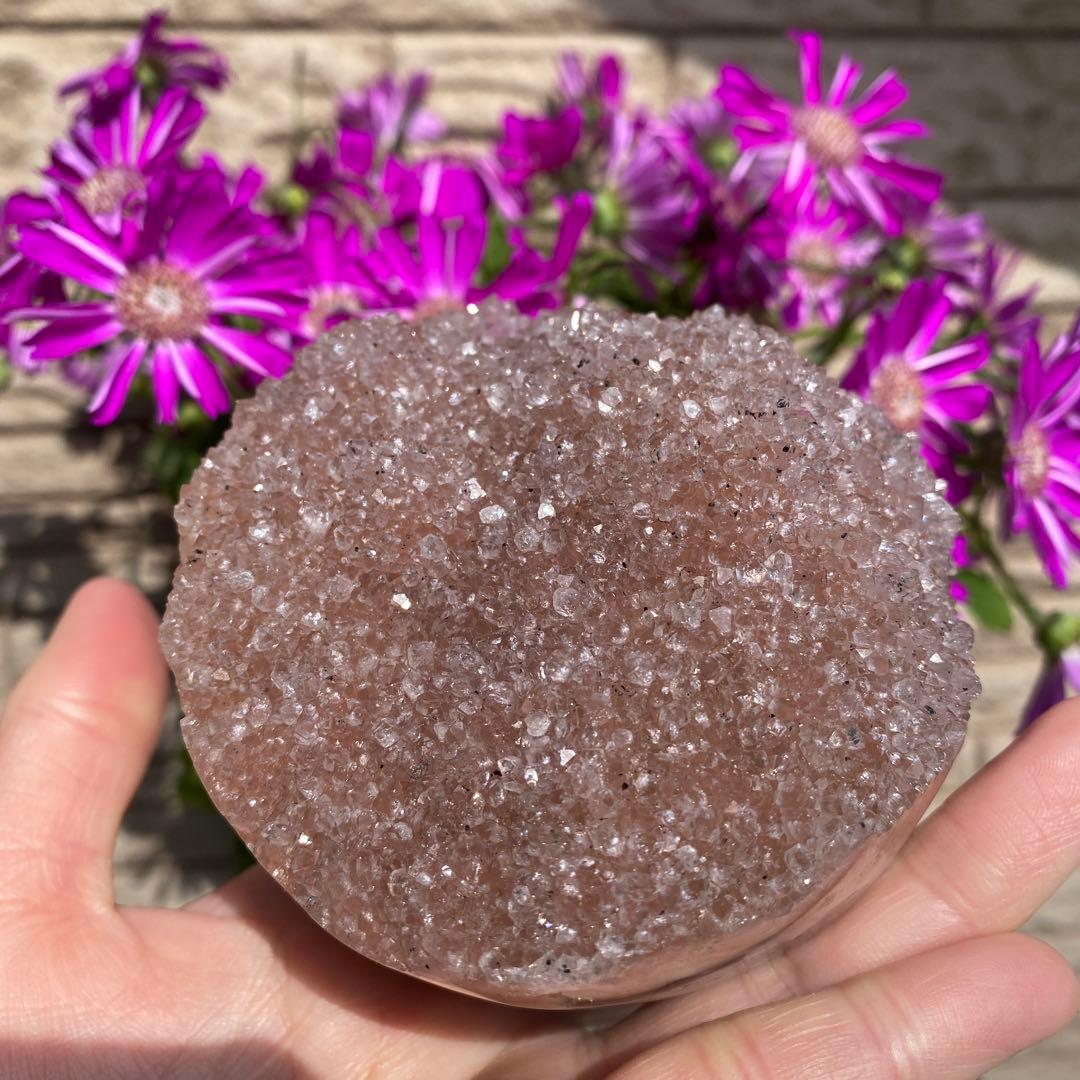 シュガーピンクアメジスト カップケーキ型 一点物