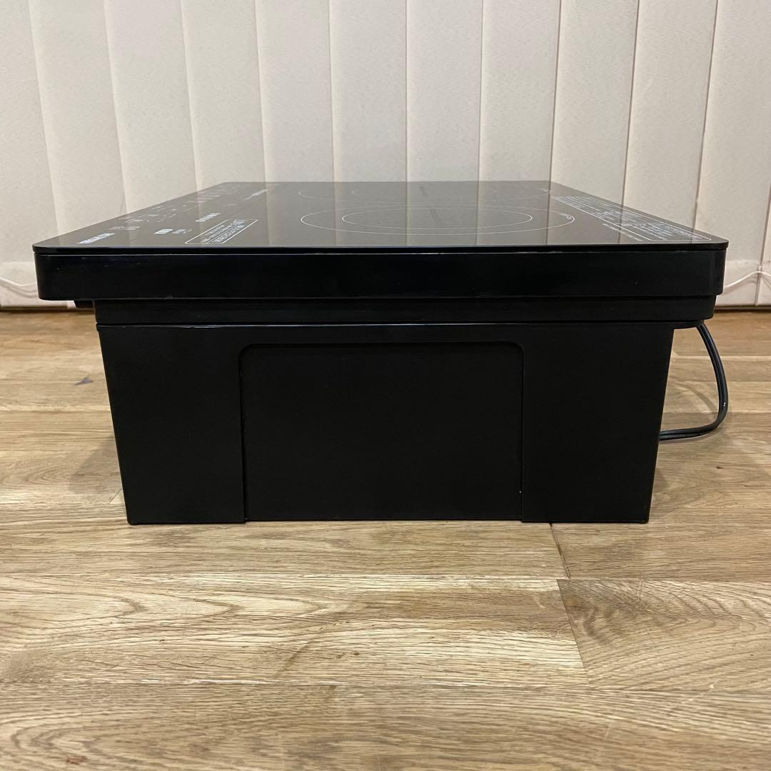 【美品】アイリスオーヤマ IHクッキングヒーター IHC-W2S-B 足つき