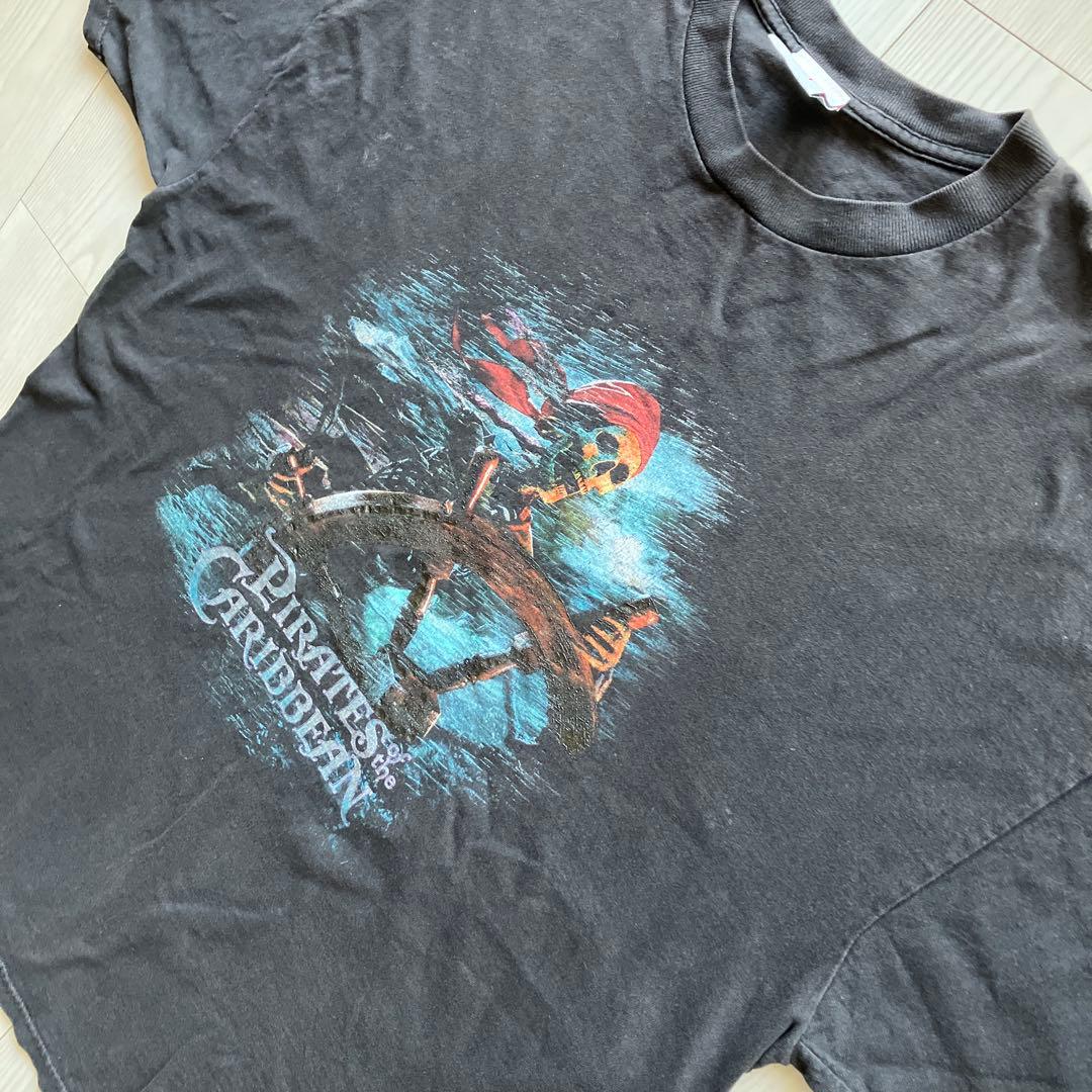 03Disney パイレーツオブカリビアン 2000年代ヴィンテージ Tシャツ