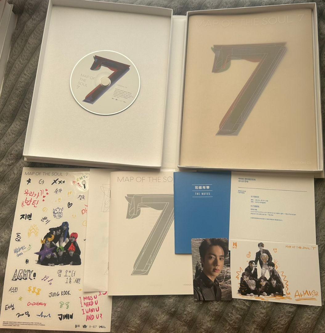 TinyTANタオルセットとBTSアルバム