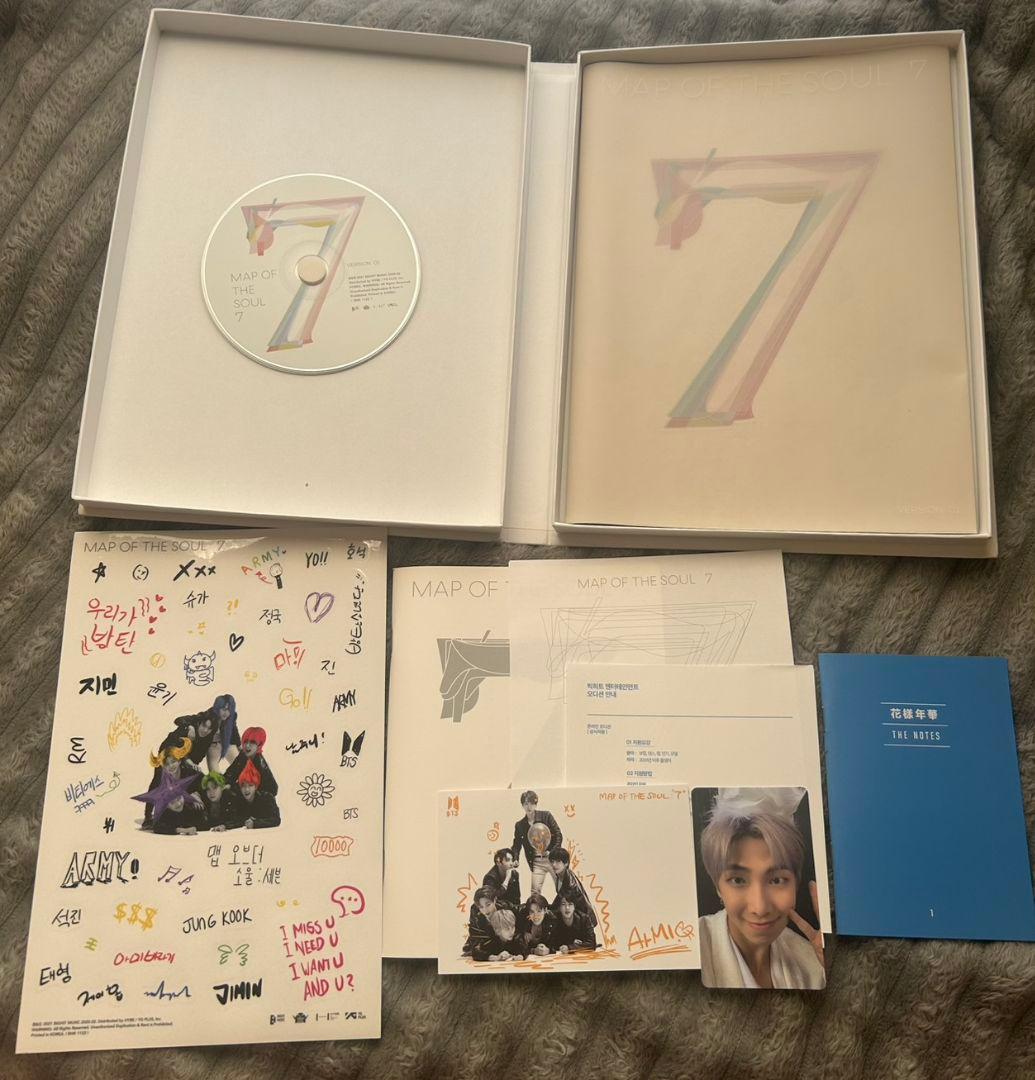 TinyTANタオルセットとBTSアルバム