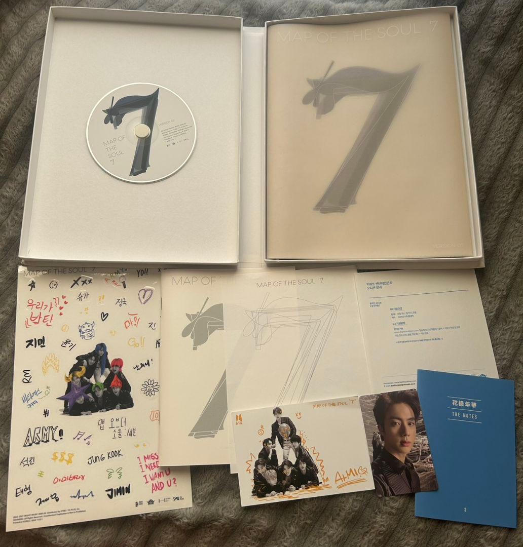 TinyTANタオルセットとBTSアルバム