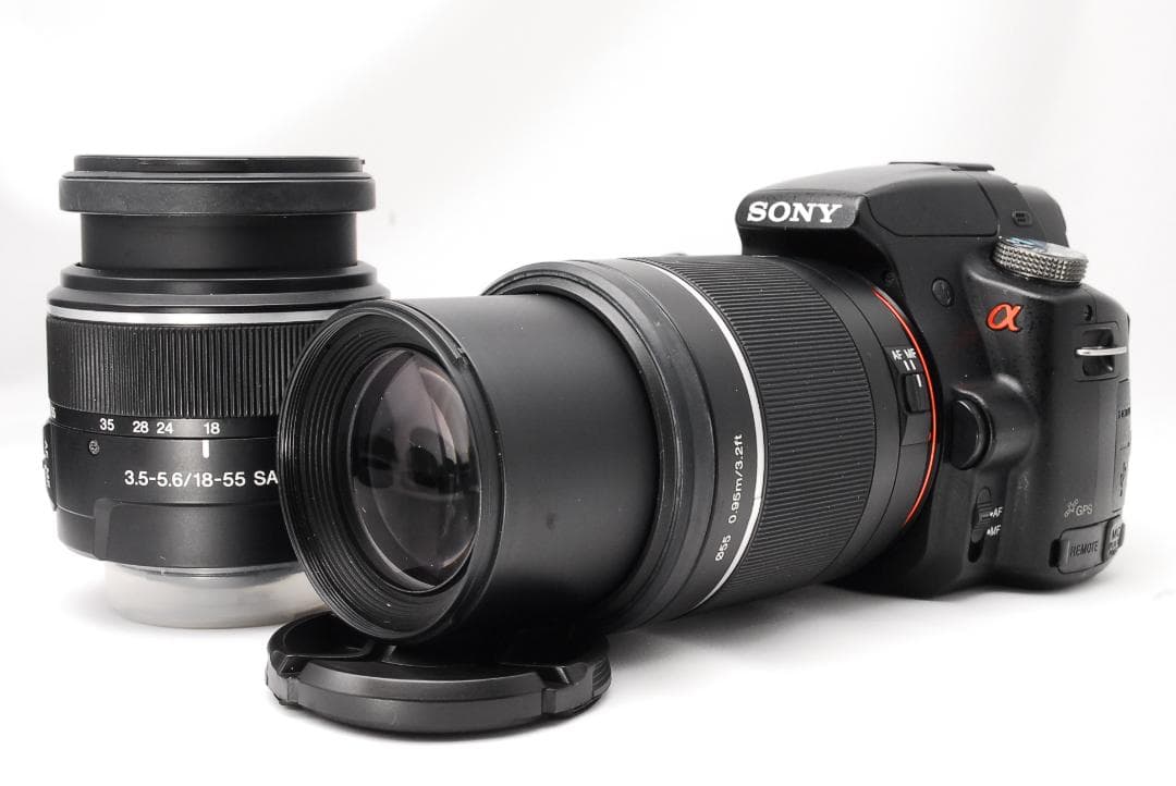 ✨️ SONY α55 ✨️ダブルレンズ✨️ 軽量コンパクト ソニー 一眼レフ