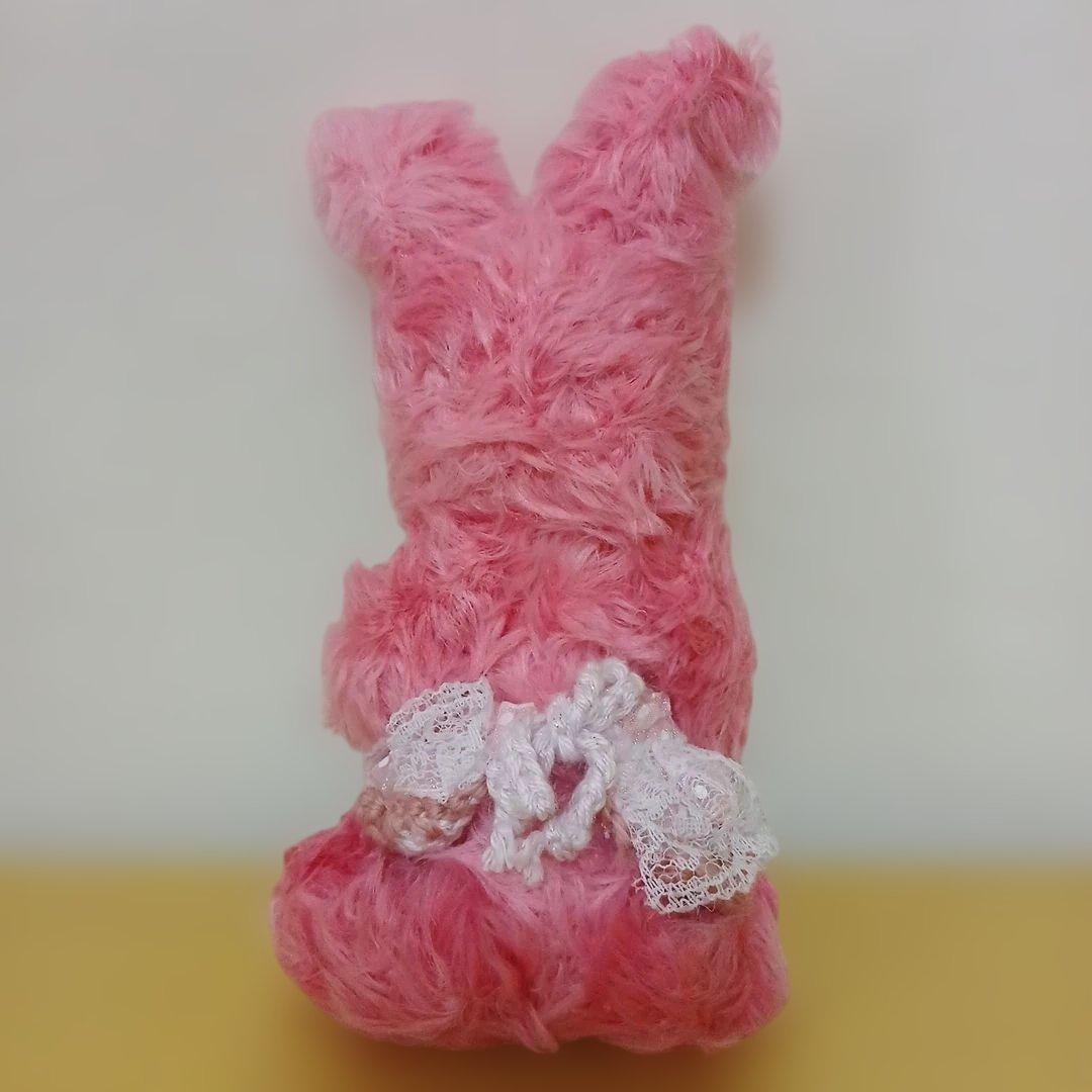 作家様　ウサギ　ピンク　ぬいぐるみ