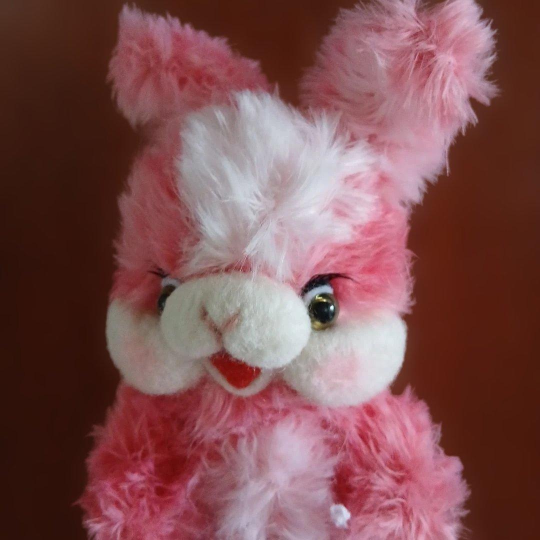 作家様　ウサギ　ピンク　ぬいぐるみ