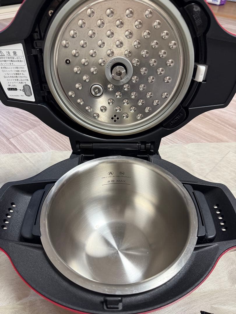 シャープヘルシオ ホットクック電気無水鍋 KN-HT16E-R レッド 1.6L