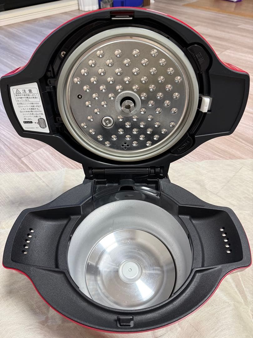 シャープヘルシオ ホットクック電気無水鍋 KN-HT16E-R レッド 1.6L