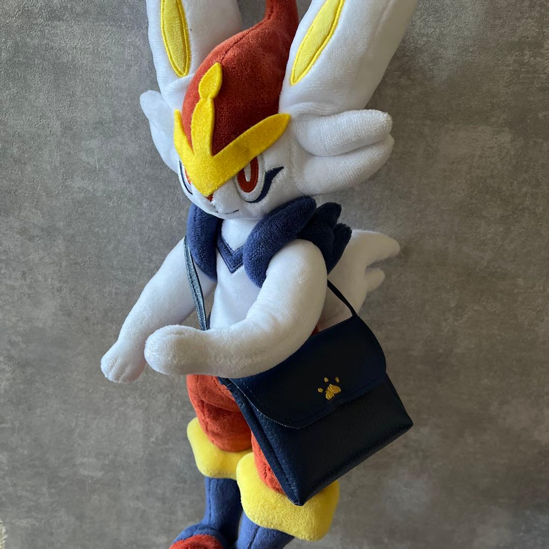 ミニチュア家具　ドール用ソファー【3人掛け×青　オットマン】