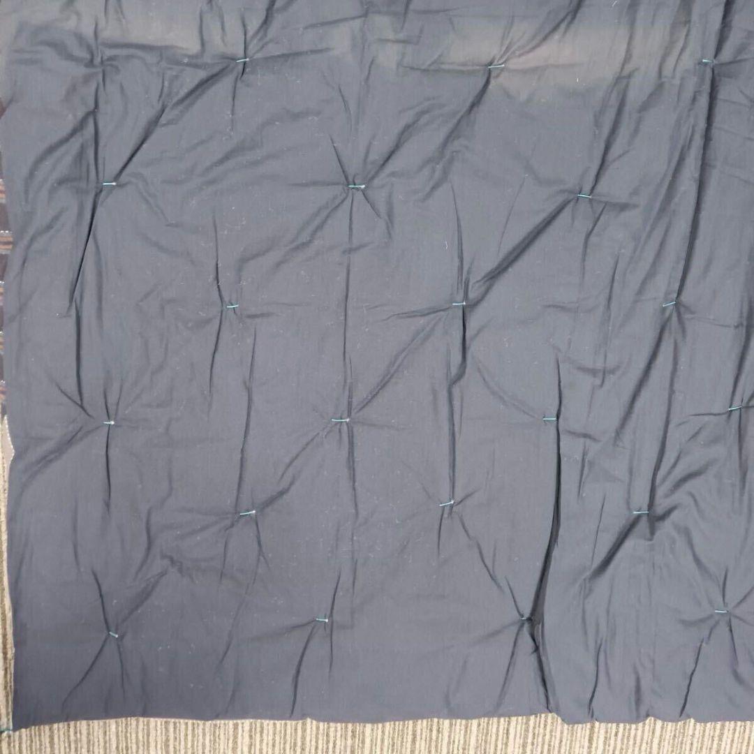 ♢★B35パッチワーク 手縫い 刺子 ハンドメイド 厚手 約168cm角 掛布団