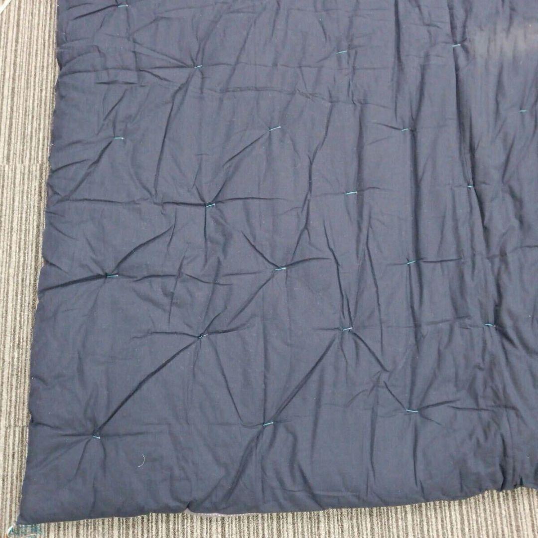 ♢★B35パッチワーク 手縫い 刺子 ハンドメイド 厚手 約168cm角 掛布団