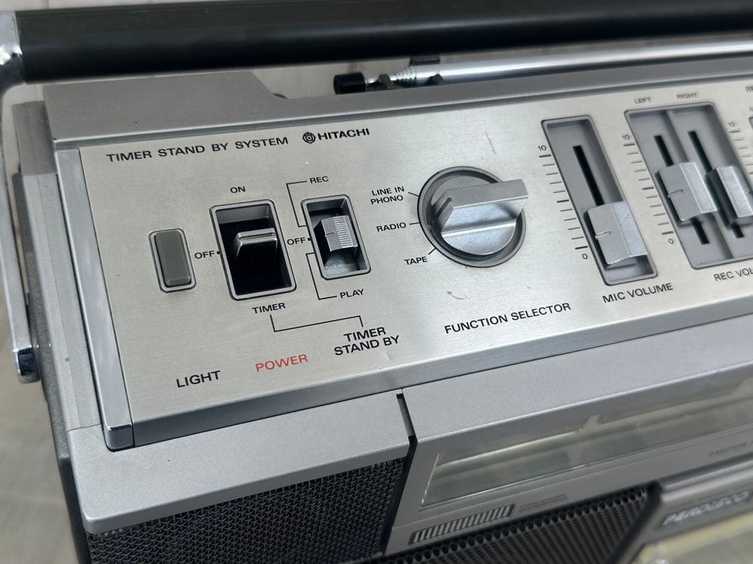 動作品| HITACHI 日立 ラジカセパデイスコTRK-8800 昭和レトロ