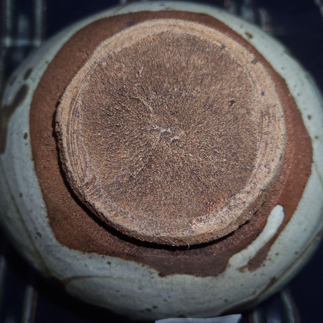 古絵唐津、草花文片口茶碗(元箱、綿絣染包み古布付)