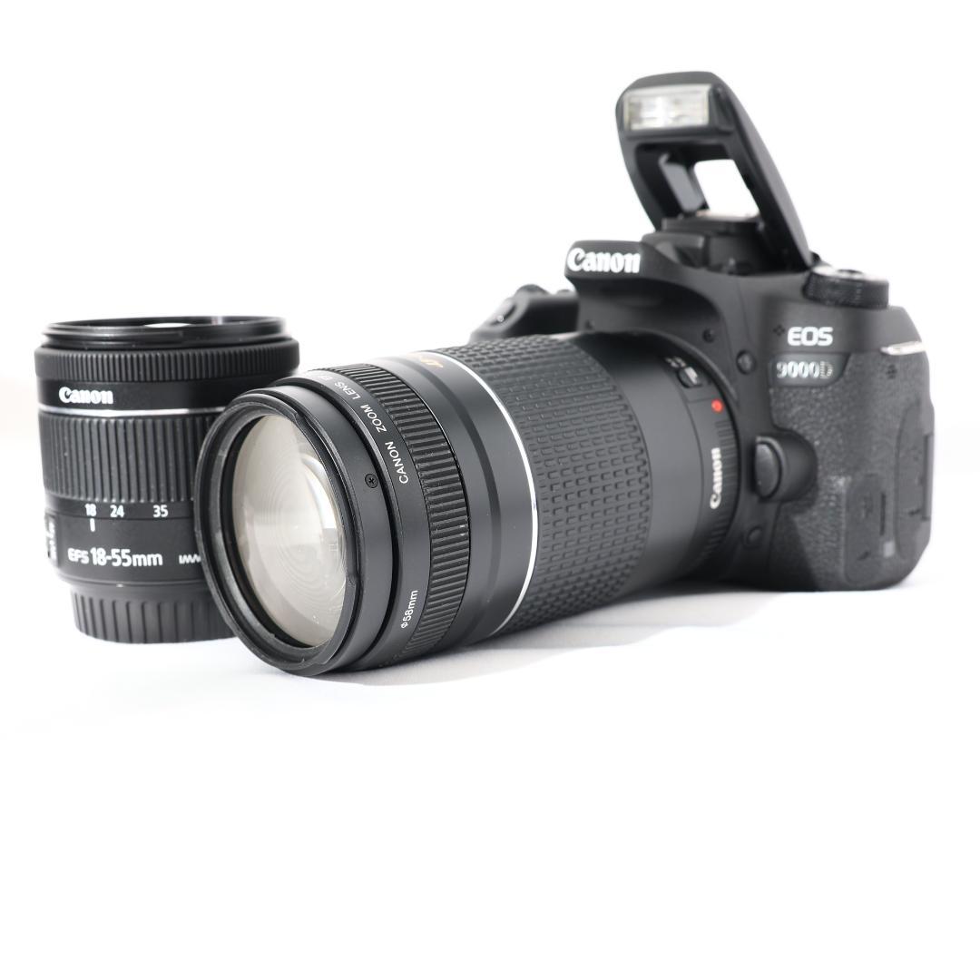 【新品級】★Canon EOS 9000D★ダブルレンズ 箱付