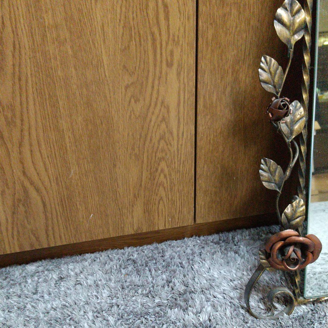 壁掛け鏡 アイアン アンティーク 鏡