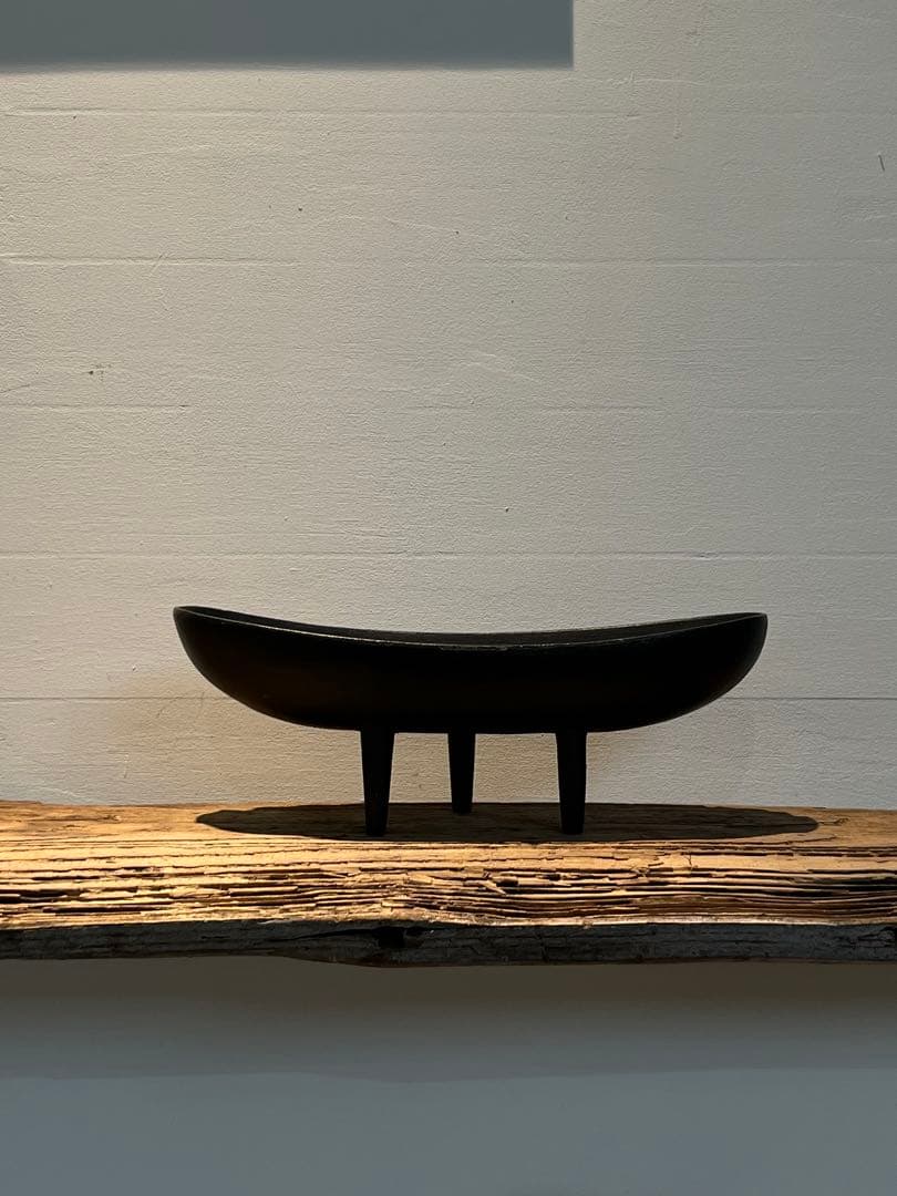 名作70年代 南部鉄器 水盤花器／japanese modern vintage