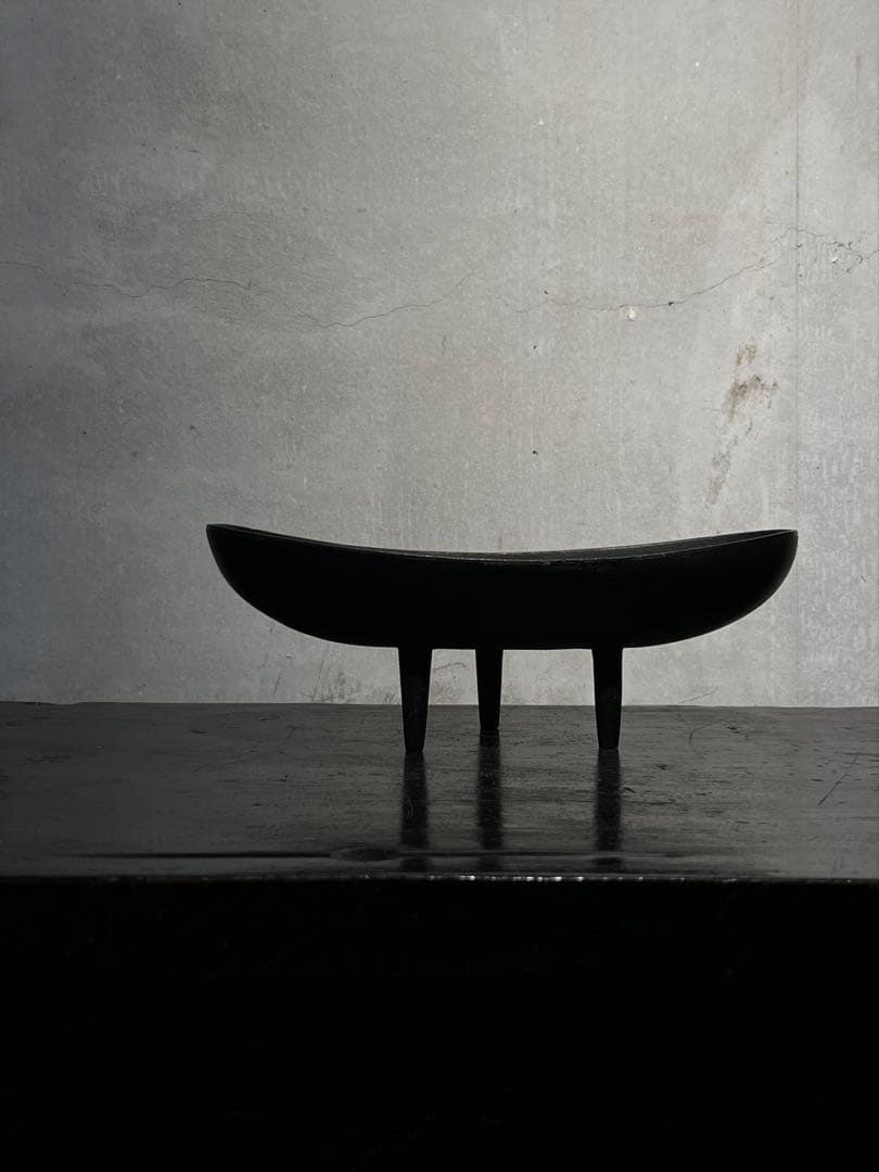 名作70年代 南部鉄器 水盤花器／japanese modern vintage