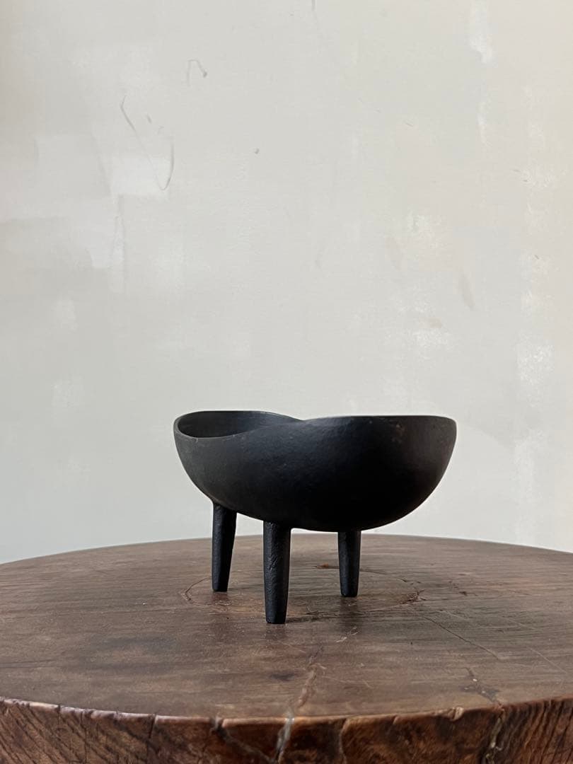 名作70年代 南部鉄器 水盤花器／japanese modern vintage