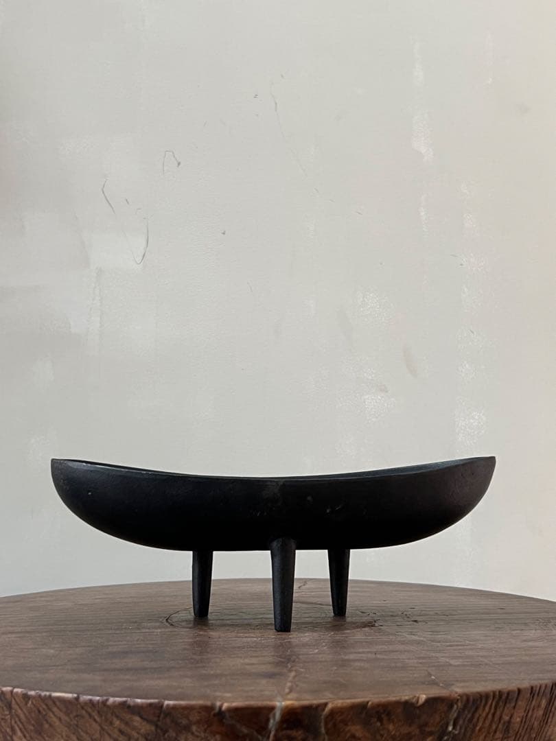 名作70年代 南部鉄器 水盤花器／japanese modern vintage