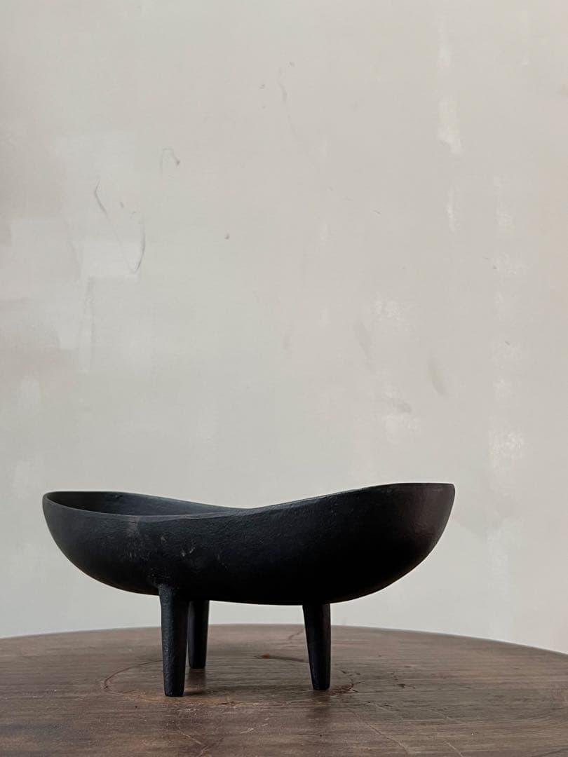 名作70年代 南部鉄器 水盤花器／japanese modern vintage