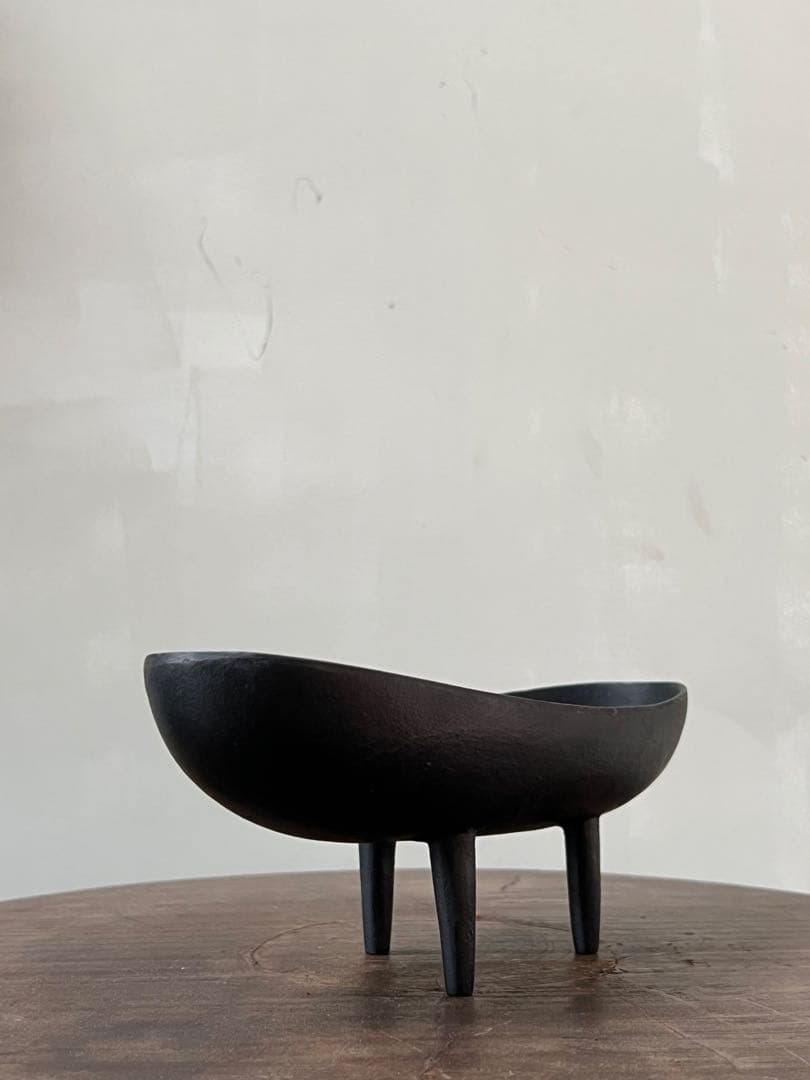 名作70年代 南部鉄器 水盤花器／japanese modern vintage