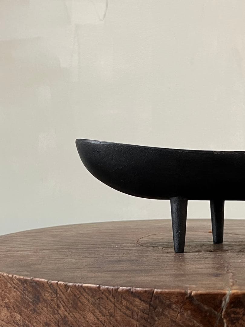 名作70年代 南部鉄器 水盤花器／japanese modern vintage