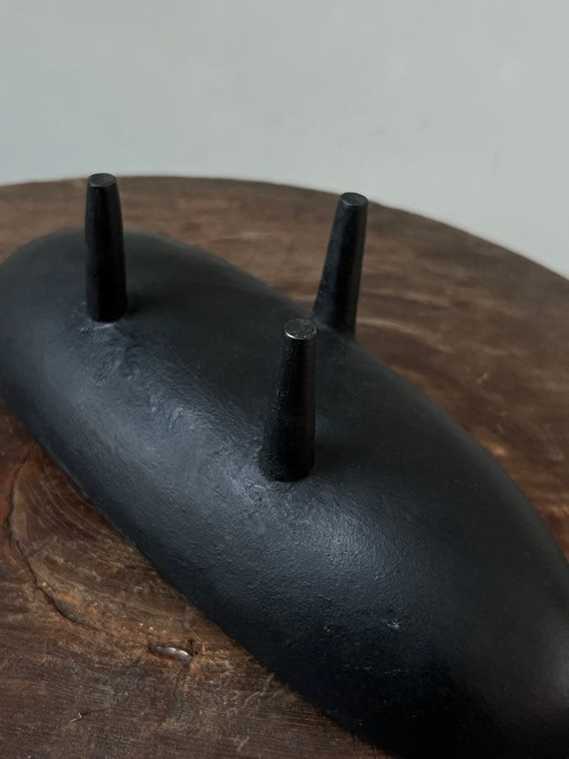 名作70年代 南部鉄器 水盤花器／japanese modern vintage