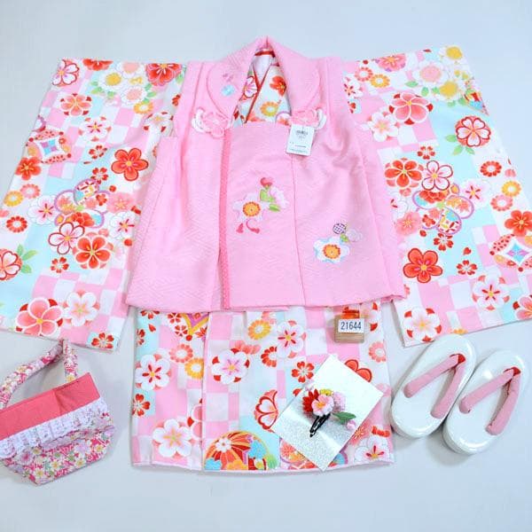 七五三 三歳 女児 被布 着物フルセット 式部浪漫 お仕立て無料