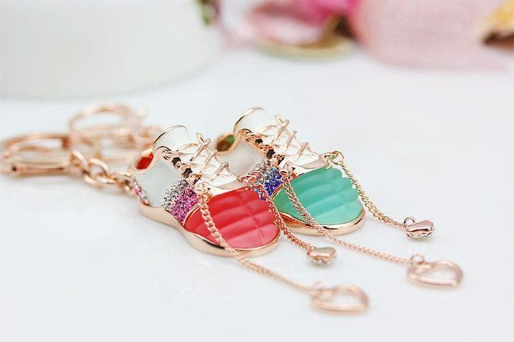 靴型キーホルダー二個セット