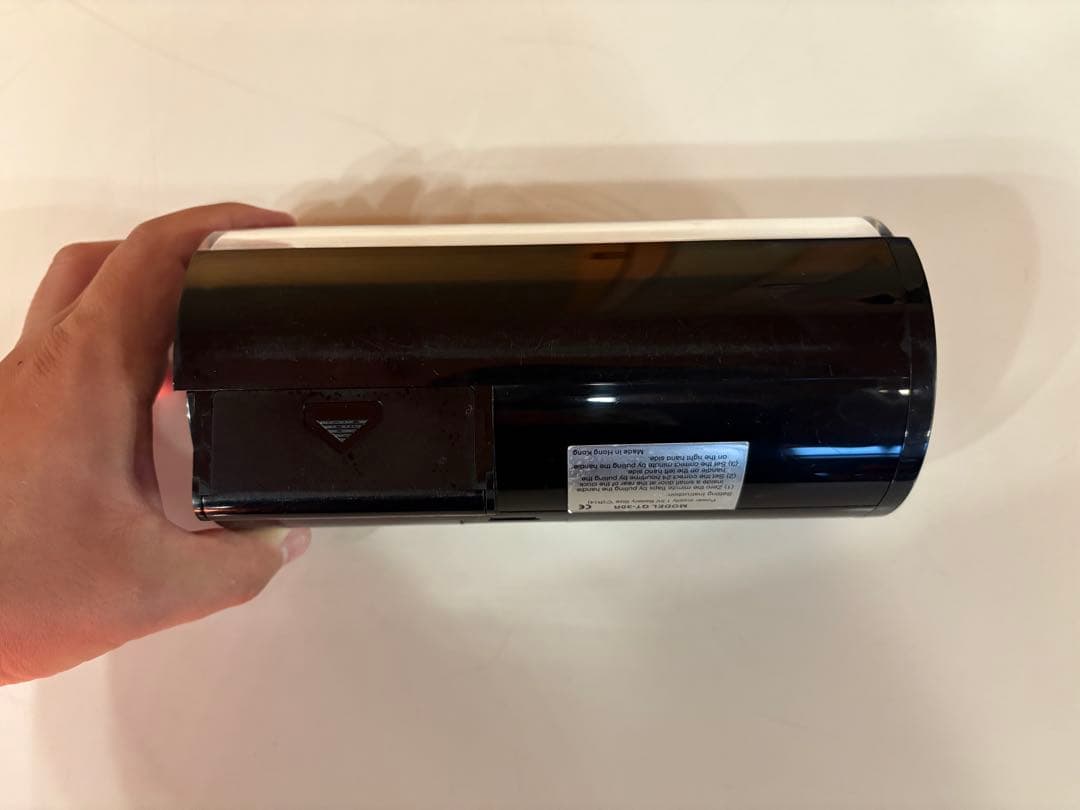 ★動作品★TWEMCO トゥエンコ パタパタ時計QT-30R 黒