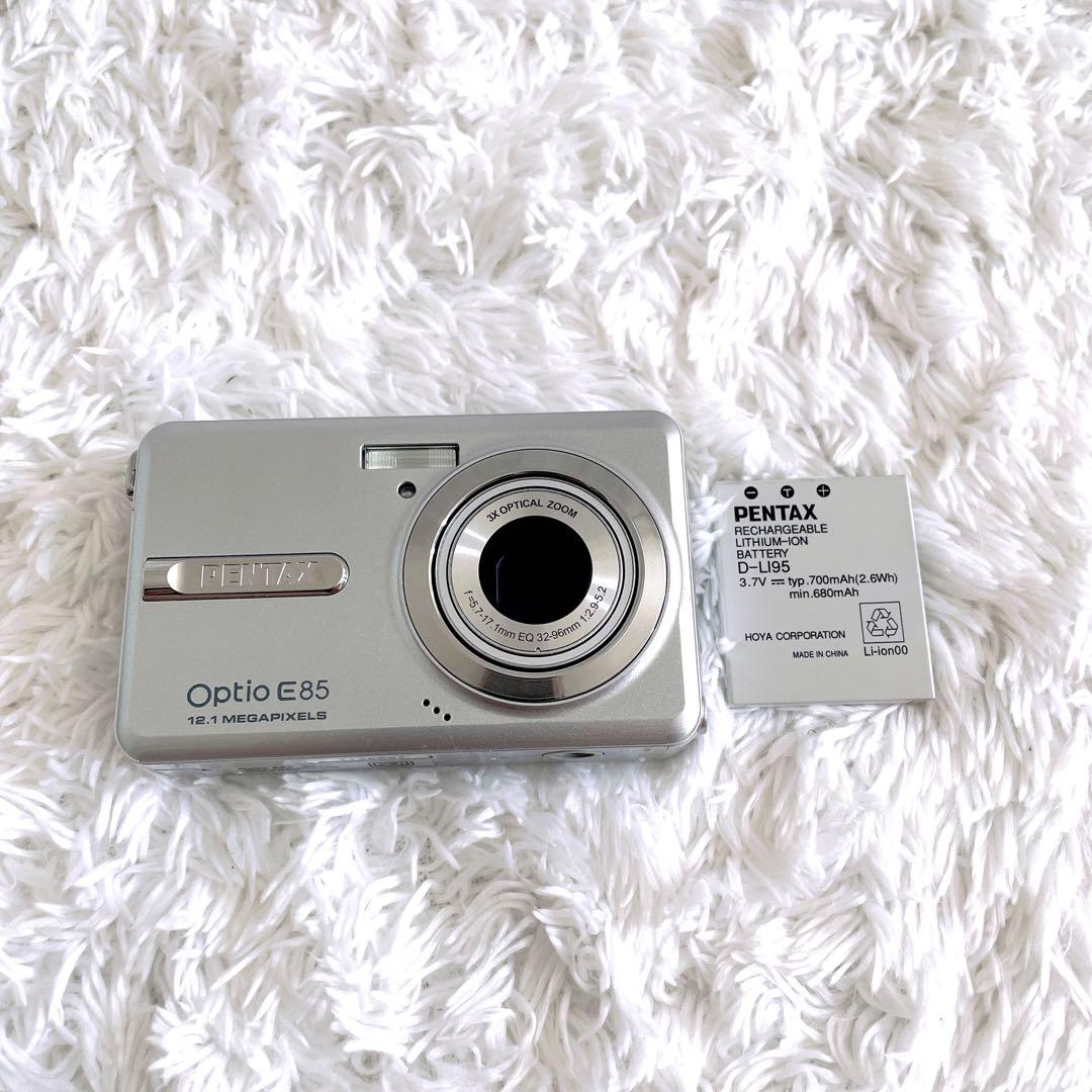 PENTAX 極美品✨Optio E85コンパクトデジタルカメラ　付属品多数三脚