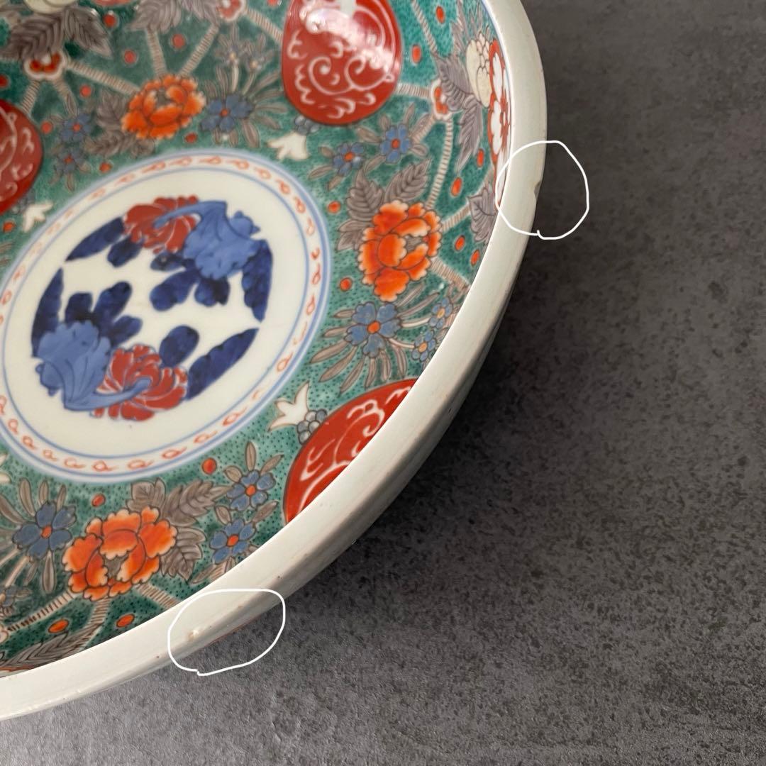 古伊万里 太明成化年製　大鉢 深皿