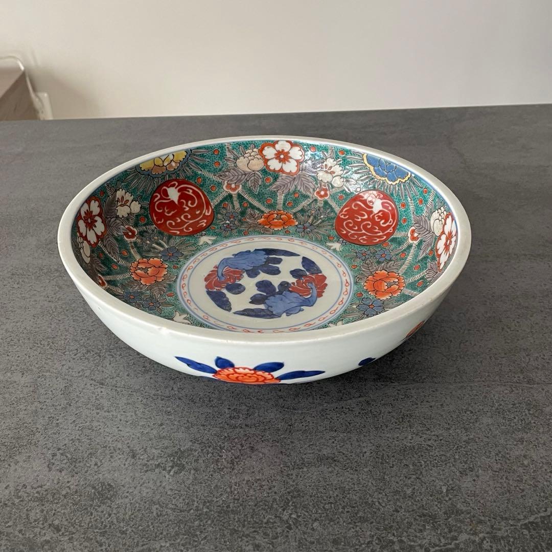 古伊万里 太明成化年製　大鉢 深皿