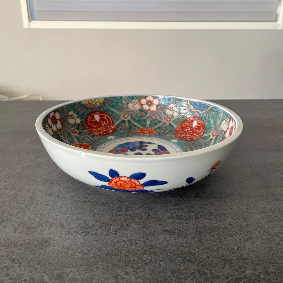 古伊万里 太明成化年製　大鉢 深皿