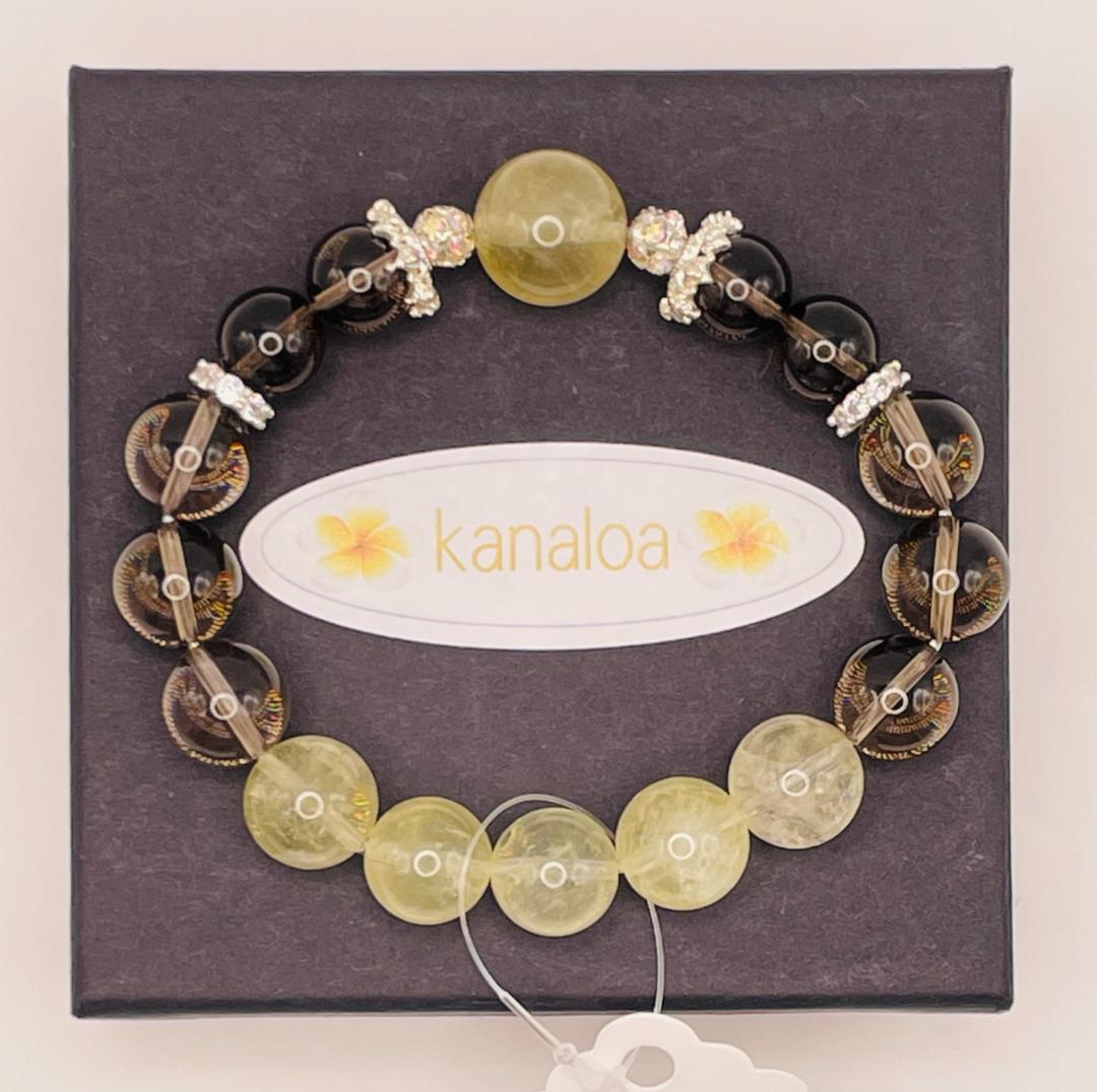 【レモンシトリン/スモーキークォーツ】内径約16.5cm 浄化済み No,431