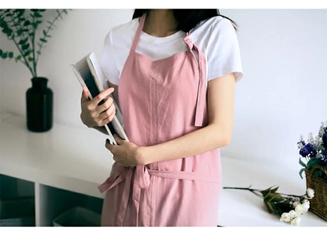 エプロン ピンク　7枚セット