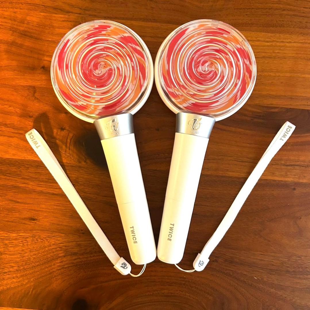 【美品】 TWICE ペンライト キャンディボン 初代 公式 2本セット