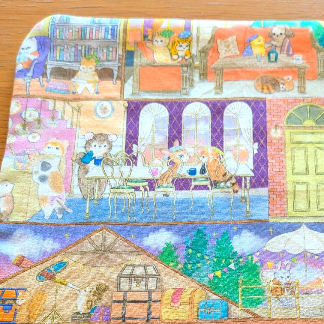 ふわふわガーゼハンカチ⭐️ユキエモン☆ラビリンスハウス　ピンク