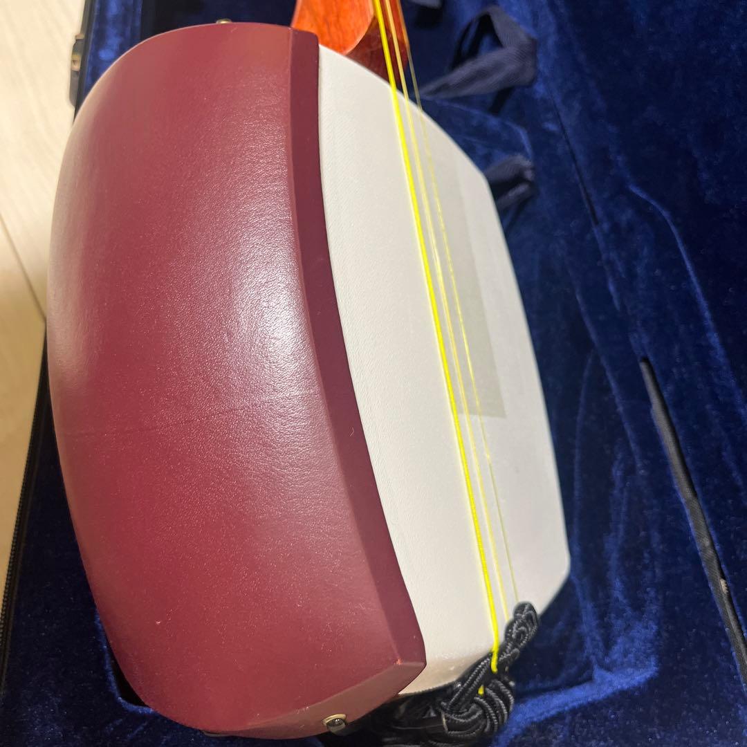 津軽三味線 太棹 初心者セット 三味線 合皮 ハードケース 撥 駒付き