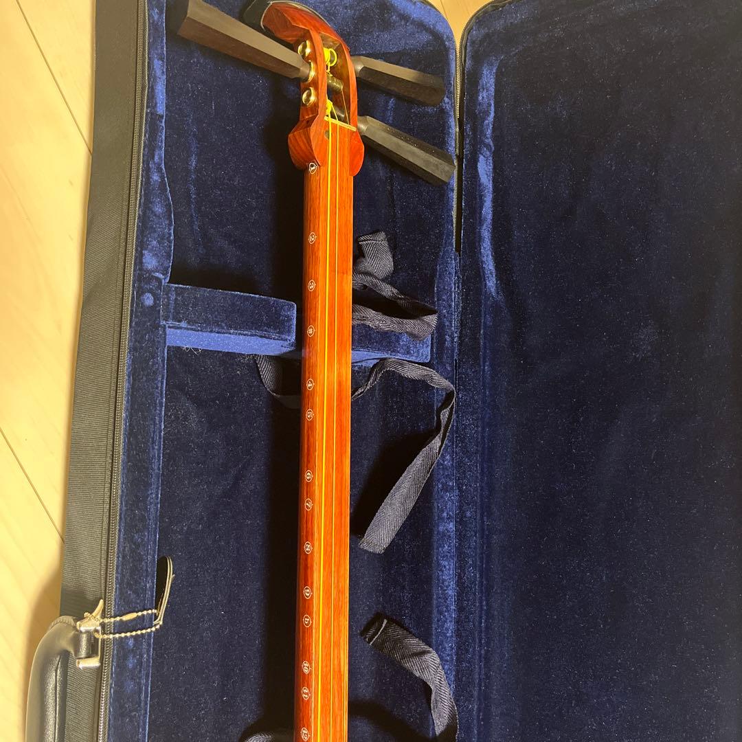 津軽三味線 太棹 初心者セット 三味線 合皮 ハードケース 撥 駒付き