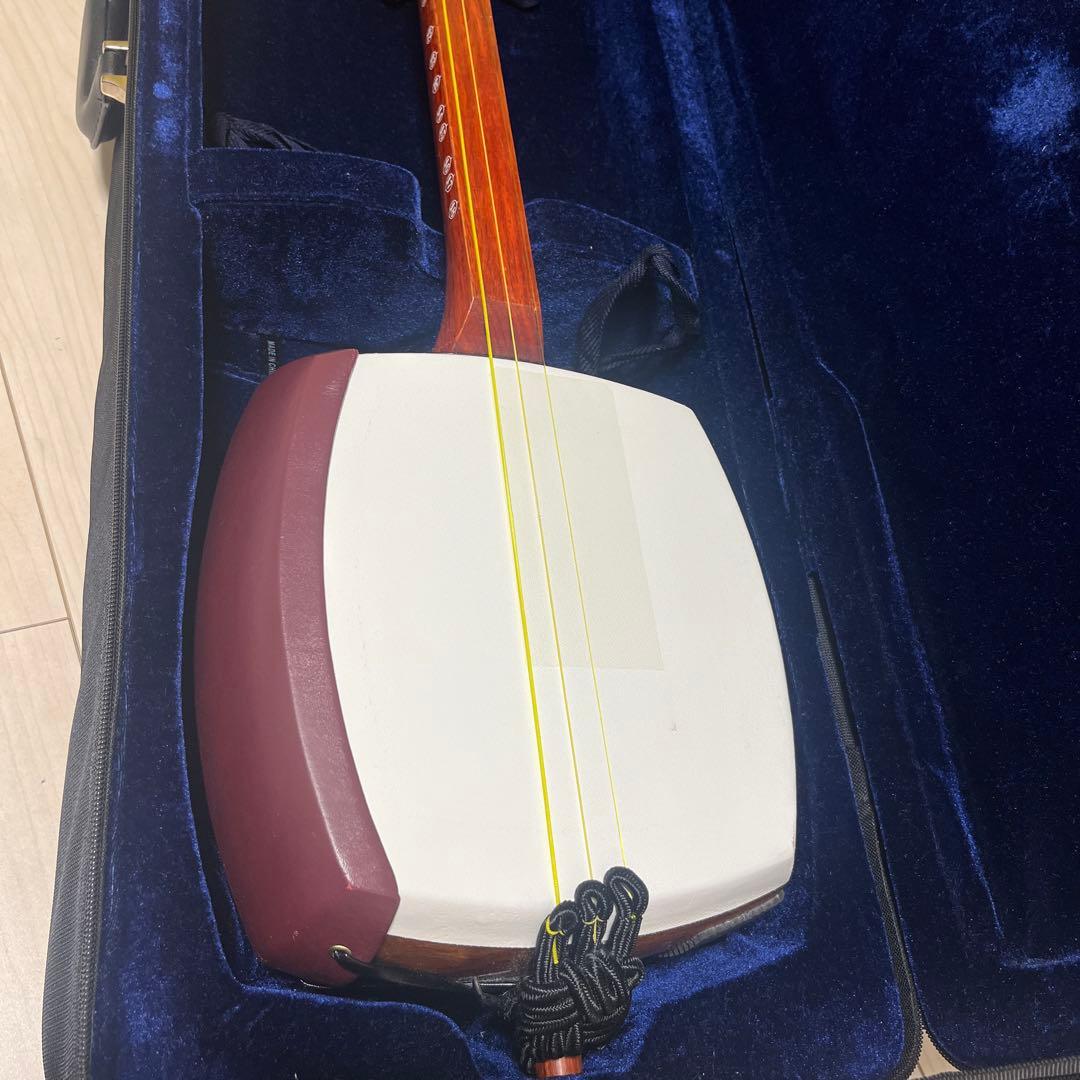 津軽三味線 太棹 初心者セット 三味線 合皮 ハードケース 撥 駒付き