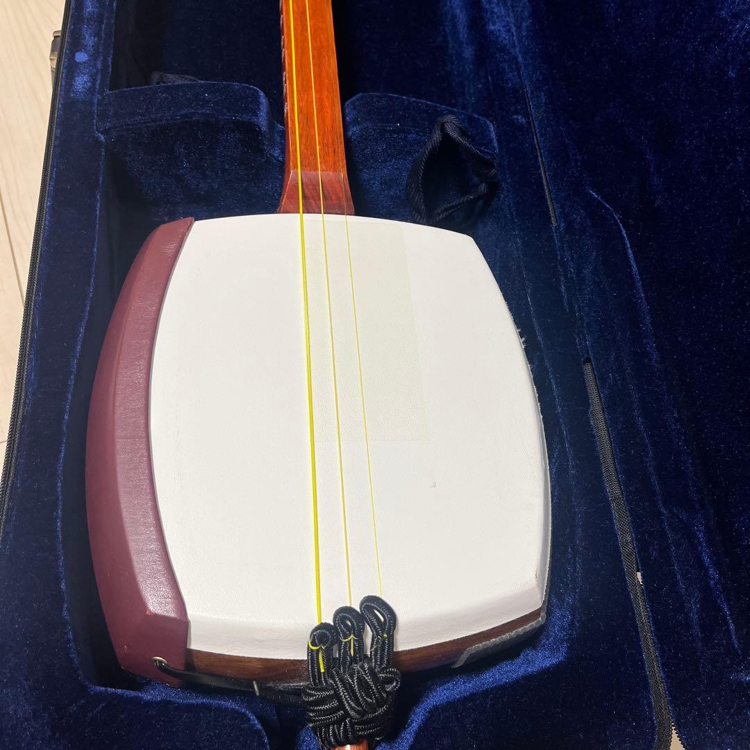津軽三味線 太棹 初心者セット 三味線 合皮 ハードケース 撥 駒付き