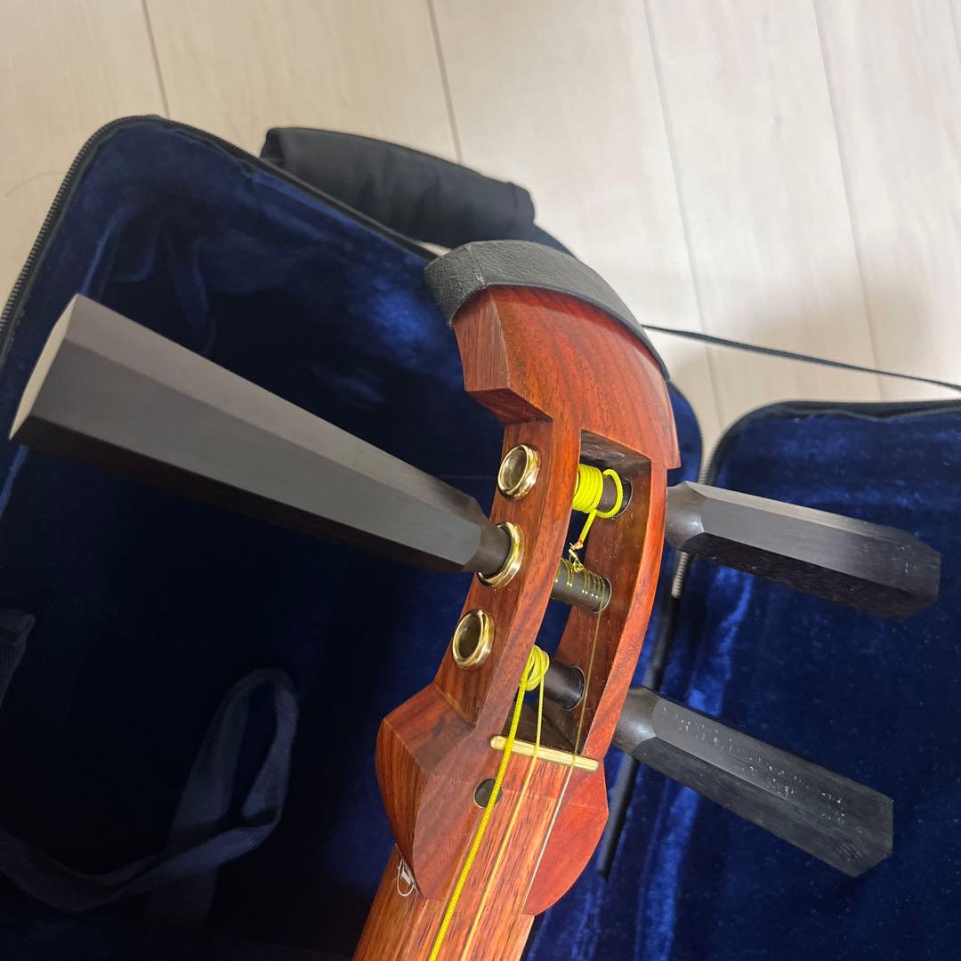 津軽三味線 太棹 初心者セット 三味線 合皮 ハードケース 撥 駒付き