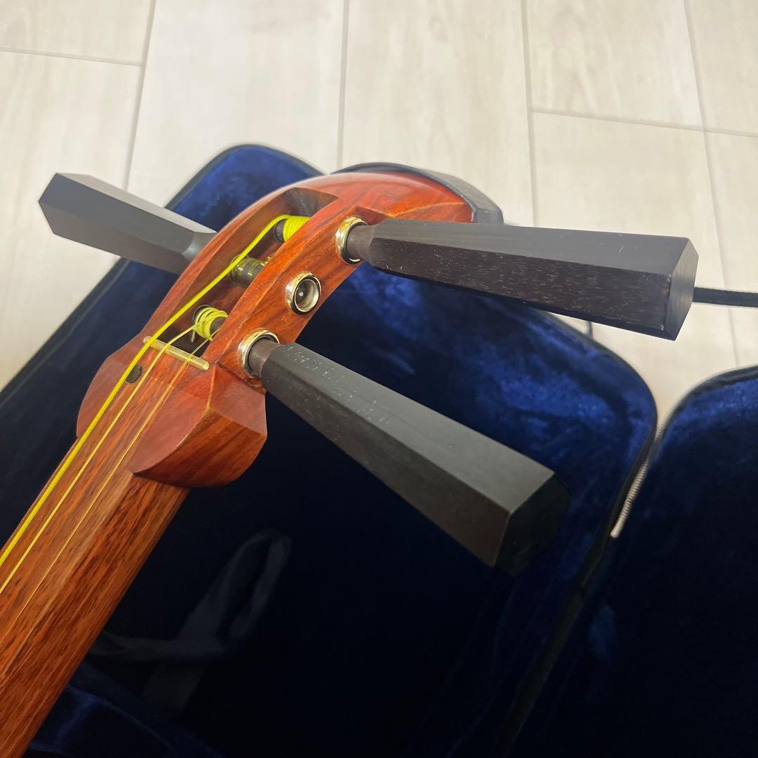 津軽三味線 太棹 初心者セット 三味線 合皮 ハードケース 撥 駒付き