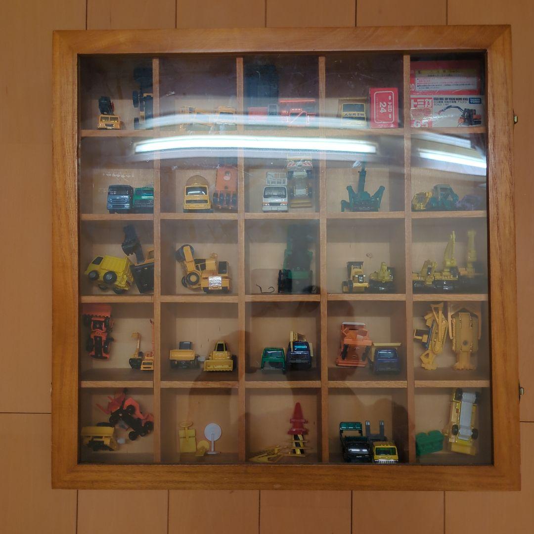 トミカ他の建設車両セット 約47個まとめ売り（木製ケース付き）